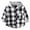 Black, variant on Boys Girls Plaid Flannel Shirts Kids Long Sleeve Casual Button Down Shirts with Hood Size 3-6 Months