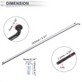 thumbnail image 6 of Unique Bargains 1 Set Universal Bicycle Spokes 13G Bike Wheel Spokes Nipple 45 Steel Black-243mm, 6 of 7