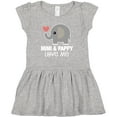 thumbnail image 3 of Inktastic Mimi and Pappy Love Me Girls Baby Dress, 3 of 5