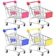 thumbnail image 1 of Mini carro de mano de supermercado, 4 piezas Mini carro de compras Supermercado Carro de mano Compras Utilidad Carro Modo Almacenamiento Juguete Adepaton WMZL-1286, 1 of 6