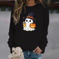 thumbnail image 2 of Sweatshirt for Women Perfect For Daily Wear or Loungewear! The Best Choice for Halloween XXL Blue Halloween Sweatshirt, 2 of 5
