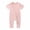 Pink, variant on Utoimkio Newborn Baby Boy Girls Short Sleeve Romper Jumpsuit Cotton Linen Zipper Bodysuit Infant Spring Summer Clothes Outfits 0-24 Months