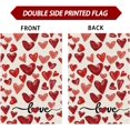 thumbnail image 5 of Valentines Day Watercolor Red Love Hearts Garden Flag Yard Flag 12.5x18 Double Sided Small Mini Yard Outdoor Outside Holiday Decoration, 5 of 6