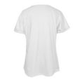 thumbnail image 5 of MIXUE Womens Tops Summer Solid Color V Neck Short Sleeve Soft Casual Basic Shirts For Women Tee Shirts Streetwear,White,S, 5 of 5