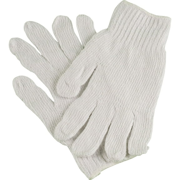 Ambitex Work Gloves Cotton Polyester Blend Medium White 12/Bag (CTPS400MD/NLW)