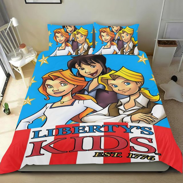 Los Chicos de Liberty Conjunto de sábanas temático, trío de piezas, cómodo y amigable con la piel, diseño único, regalo de decoración para el hogar para familiares, amigos y fans,173cm *218cm