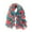 Teal, variant on Wrapables® Lightweight Poppy Floral Print Long Scarf, Black