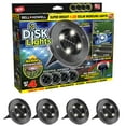 thumbnail image 1 of Bell+Howell Disk Lights Gunmetal Heavy Duty Outdoor Solar Pathway Lights 4 LED, 4 Pack, 1 of 6