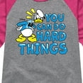 thumbnail image 3 of Disney - You Can Do Hard Things - Youth Girls Raglan Graphic T-Shirt, 3 of 5