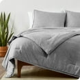 thumbnail image 1 of Bare Home Goose Down Alternative Comforter Set - 3 Piece Set - Full/Double, Heathered Charcoal, 1 of 4