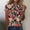 Multicolor(New)I1, variant on PNTUTB Women's Fashionable Casual Loose Basic Printed Short Sleeve T Shirt Round Neck Blouse
