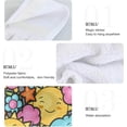 thumbnail image 5 of SKYSONIC 2 PCS 12"x17" Hand Towels for Kitchen Cute Doodles Bunny Bathroom Hand Towels Kitchen Towels with Hanging Loop, Floral Sun Hanging Tie Towels, 5 of 6