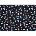 thumbnail image 2 of Zelouf Print On Challis  , Sewing, DIY, Crafts Fabric by the Yard, 934 Blk/rose, 7 Yard, 2 of 2