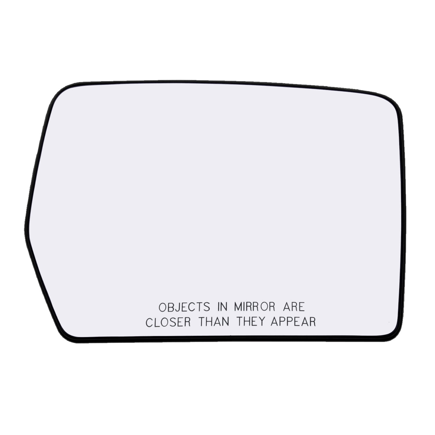 Passenger Side Door Mirror Glass Replacement with Plastic Backing Fits