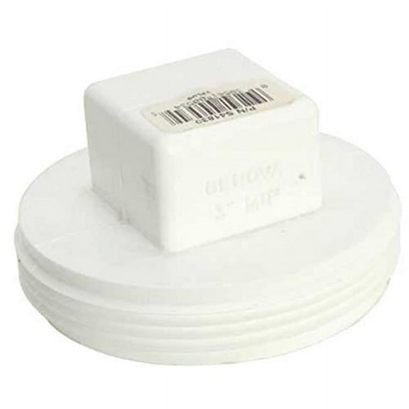 Normandy Products V-2003 3 in. PVC Sewer Plug IPS Thread SDR 35 Fitting