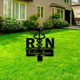thumbnail image 4 of Handmadetneonsign RN Nurse Memorial Metal With Stake, Hospital Metal Name Sign Stake, Clinic Garden Metal Stake Decor 47527, 4 of 5