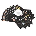 thumbnail image 2 of YFYANG Washable Heat-Resistant Placemats, 70% PVC/30% Polyester, Floral Art Patterns Kitchen Table Mat, 12" x 18" 4 Pcs, 2 of 6