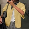 thumbnail image 5 of QASIEATN Sweatshirt for Graceful Ladies Fashion, Lightweight Cardigan Short Sleeve Button Down Summer Cardigan, Womens Fall Tops, 5 of 9