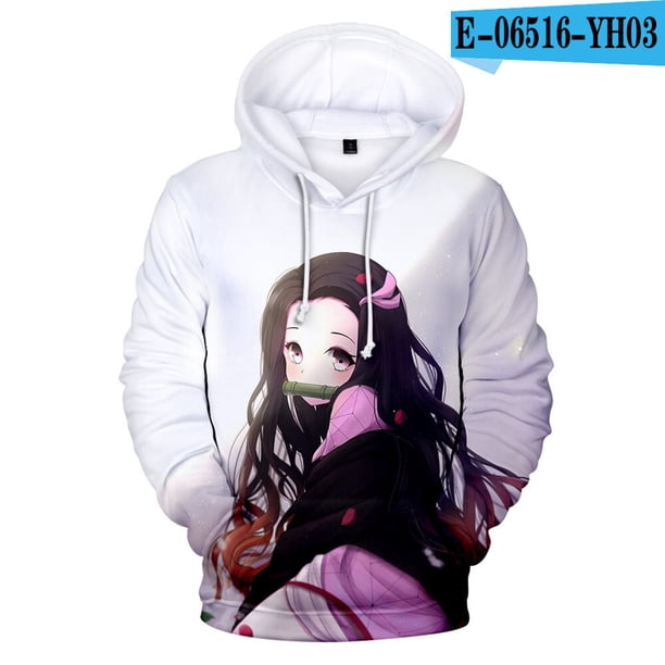 Sudadera Attack on Titan, suéteres y jerséis de Anime, ropa de calle Unisex, Tops, sudaderas con capucha de manga larga, suéter informal, camisas de CosplayBlanco 02L Deng Xun unisex