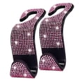 thumbnail image 3 of de cristal brillante para asiento trasero de coche, colgador de asiento para mujer, para ahorrar espacio en los ojos. Rosa Zulema Suspensión de reposacabezas de coche, 3 of 5
