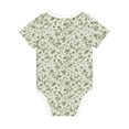 thumbnail image 5 of Balery Green Rabbit Pattern Baby Climbing Clothes Infant Bodysuit Cute Infant Bodysuit Baby Romper-12 Months, 5 of 7