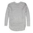 thumbnail image 2 of bar III Womens Curved Hem Knit Sweater, Grey, X-Small, 2 of 2
