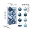 thumbnail image 3 of Christmas Ornaments, Shatterproof Christmas Tree Decorations, Multicolor 8pcs Christmas Ball Ornament Set for Holiday Party Decoration, Plastic Durable Lightweight, 3 of 7