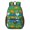 Rooster and Pumpkin, variant on Rooster and Pumpkin Green Pattern 17" School Backpacks for Teens,Waterproof Oxford Fabric,S-Shape Padded Straps for School,Travel,Hiking,Camping