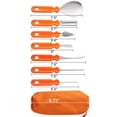 thumbnail image 2 of Kit de tallado de calabaza, herramientas, kit de decoración de calabaza de Halloween, cuchillo para esculpir de acero inoxidable para Halloween, 7 piezas, 2 of 5