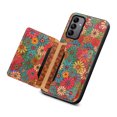 thumbnail image 5 of for Samsung Galaxy A55 Luxury Premium PU Leather + TPU Case with 3 Card Slots, Kickstand Back Case Floral Pattern Skin-Friendly Shock-resistance Cover for Samsung Galaxy A55, Spring, 5 of 6