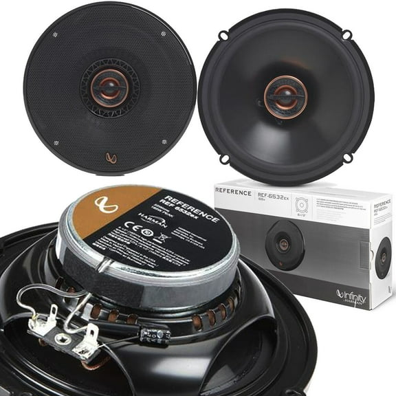 4x INFINITY REFERENCE REF-6532EX CAR AUDIO 6.5" COAXIAL 230 WATT SPEAKERS Bundle