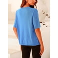 thumbnail image 2 of Suéter PRETTYGARDEN para Mujer Verano con Botones Azul M, 2 of 8
