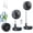 Black-7200mAh, variant on Portable oscillating travel fan, battery-powered, rechargeable USB floor/table fan, with remote control, 4-speed settings, suitable for home, bedroom, office, camping