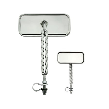 Two Double Twisted Mirrors All Chrome. Set of bike mirrors. Pair of bicycle mirrors. 2 bike Mirrors. price history on PriceWatchPro