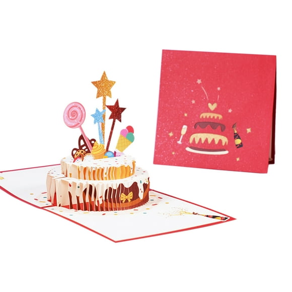 Carte de Vœux 3D Pop-Up d'Anniversaire avec Enveloppe Carte-Cadeau Joyeux Anniversaire Cartes de Vœux de Fête de l'Action de Grâce Cartes de Décoration de Noël pour Elle Maman Épouse Amoureux