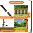 thumbnail image 7 of 6 Pack 10FT String Light Poles for Outdoor,Metal Lights Hanging Pole Outside with Fork,Light Stand for Patio, Pergola, Garden, Backyard, Yard, Camping Party, 7 of 7