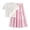 Red, variant on Weebloom Summer Outfits For Teen Girls Short Sleeve Top With 3D Bow A Line Skirt Girl Clothes Set Size 9-10 Years Blue