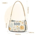 thumbnail image 3 of FORMRS Womens Shoulder Bag with Chain Strap Clutch Purse Cute Tote Handbag, Halloween Cute Pumpkins, 3 of 7