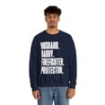 thumbnail image 4 of Firefighter Dad Fathers Day Birthday Ideas Sweatshirt, Gifts, Crewneck, 4 of 4