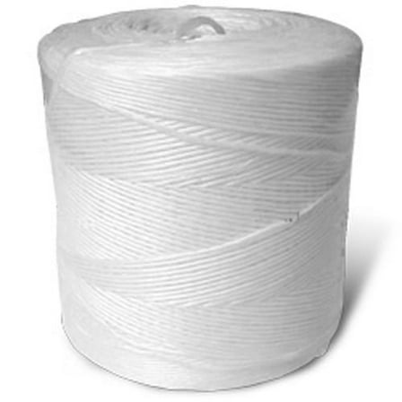 CWC Spiral Wrap Polypropylene Tying Twine - 350 lbs Tensile, White (Pack of 4 rolls)