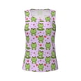 thumbnail image 5 of Goofa Happy Frogs1 Printed Womens Workout Tops for Women Sleeveless Yoga Shirts Athletic Running Tank Tops Sleeveless Gym Clothes Workout Apparel-XX-Large, 5 of 9