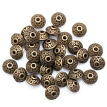 IOAOAI The most fashionable item,100Pcs Antique Tibetan Loose Spacer Bead for DIY Jewelry Bracelet Craft Making,Loose Beads