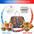 thumbnail image 4 of Artistic Ethnic Insulated Tote Bag - Large Leakproof Picnic Cooler with Thermal Lining & Easy-Clean Exterior (Exotic Chic Design), 4 of 6