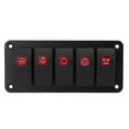 thumbnail image 1 of Panel de interruptores LED, panel de interruptores, panel de interruptores de 5 bandas, panel de interruptores para vehículos recreativos, impulsado por el rendimiento, 1 of 9