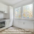 thumbnail image 3 of Sanmadrola 35.4 in x 78.5 in Rainbow Effect Decorative Privacy Window Film, 3 of 8