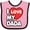 Pink and Black, variant on Inktastic I Love my Dada Boys or Girls Baby Bib