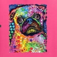 thumbnail image 2 of Funny Neon Pug | Dean Russo Art Animal Lover Unisex Crewneck Sweatshirt, Neon Pink, XX-Large, 2 of 6