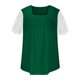 thumbnail image 5 of ICHUANYI Clearance Women Summer Sexy Regular Lace Short Sleeve Women Short Sleeves Top(Green, L) ICHUANYI WER2023081108278, 5 of 6