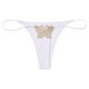 thumbnail image 1 of Gibobby Tangas de mujer Pantalones de tirantes con bordado de de doble capa y cintura para mujer(Blanco,M), 1 of 4