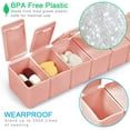 thumbnail image 4 of 7 Day Pill Organizer,Daily Pill Cases for Pills/Vitamin/Fish Oil/Supplements,2Pcs Weekly Pill Organizer, 4 of 7